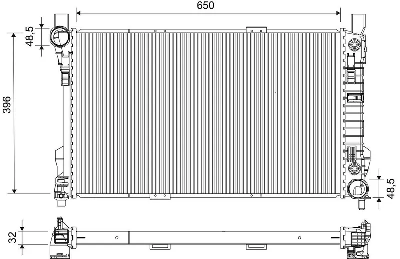 VALEO 732743 Kylare