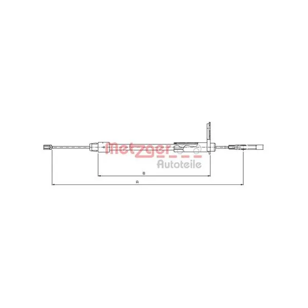 Handbromsvajer METZGER 10.9435