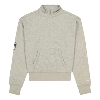 Champion American Classics Half Zip Sweatshirt Grå Large Dam
