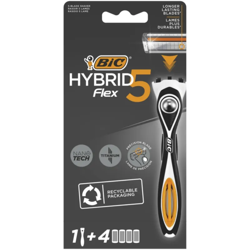 BIC Hybrid 5 Flex Rakhyvel 1 + 4