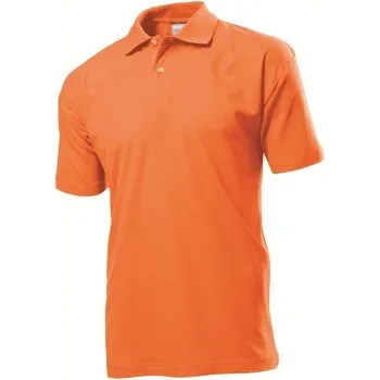Stedman Polo Men Orange bomull X-Large Herr
