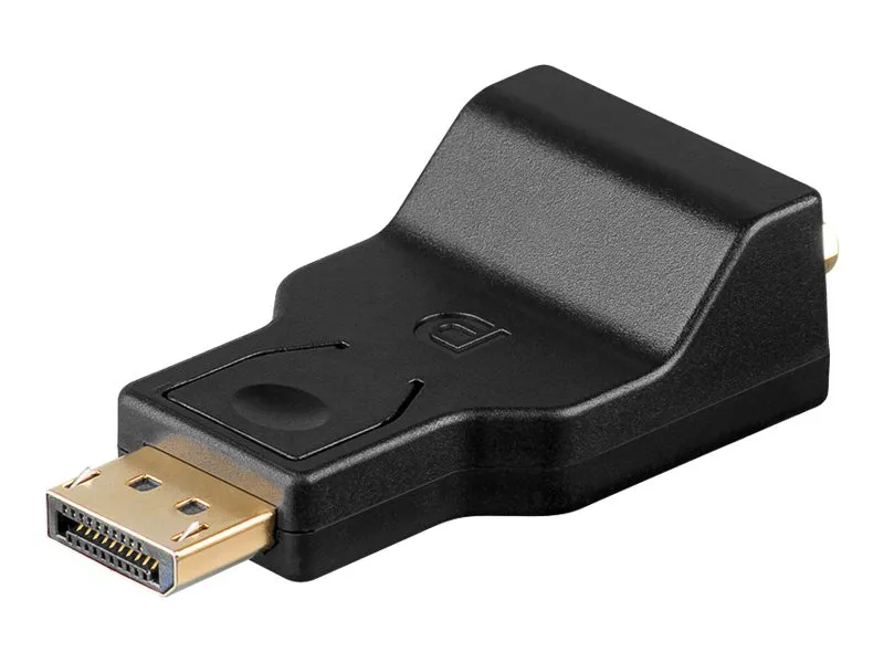 Goobay DisplayPort™-/VGA-adapter 1.1, Guldpläterad Displayport™ plugg > VGA-uttag (15-pin)