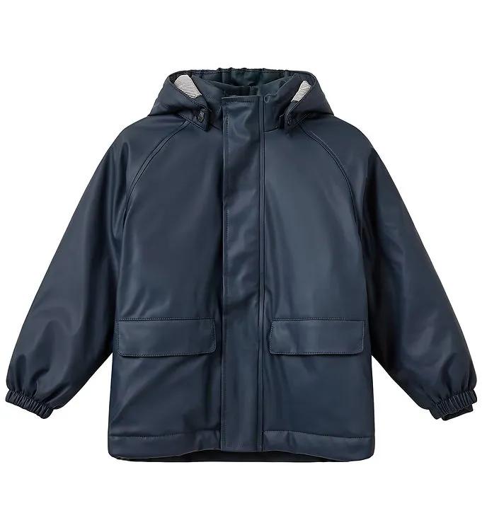 Sofie Schnoor Regnjacka m. Vaddering – PU – BillieSK – Dark Blue (#0988)