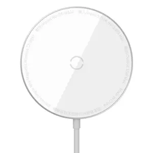 Simple Mini magnetisk trådlös laddare, MagSafe 15W - Vit