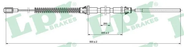 Handbromsvajer LPR C0574B