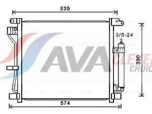 Kondensor, klimatanläggning AVA COOLING SYSTEMS DN5403D