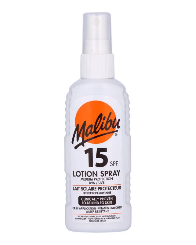 Malibu Sun Lotion Spray SPF 15 (F) 100 ml