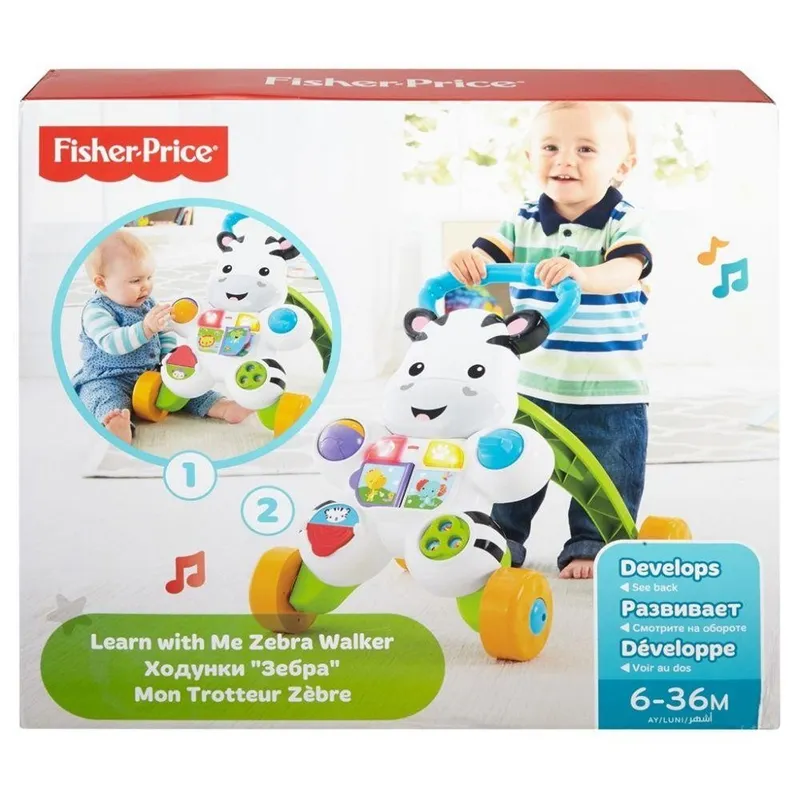 Fisher-Price Learn with Me Zebra Walker – Fisher Price – Leksaksaffären