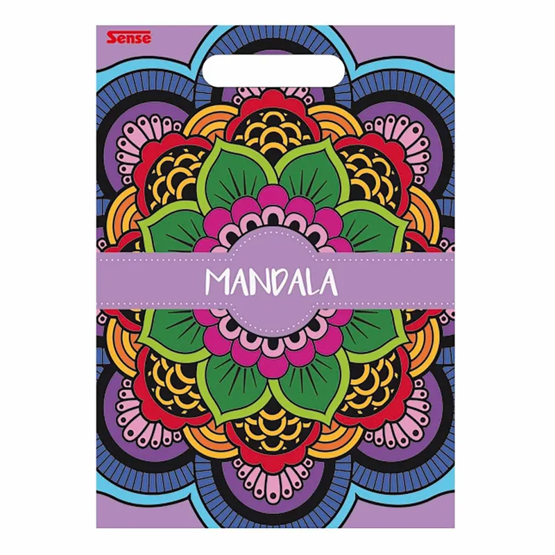 Målarbok Mandala 24 sidor fria former