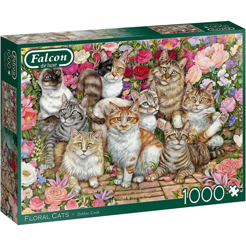 Pussel – Katter & Blommor 1000 bitar