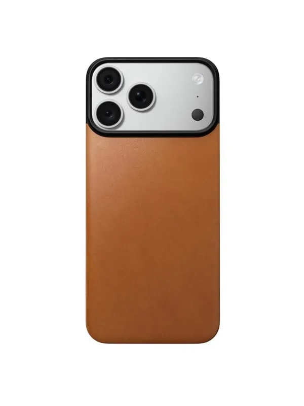 Nomad Magnetic Leather Back - saddle (Horween) - Magsafe - iPhone 18 Pro Max/17 Pro Max