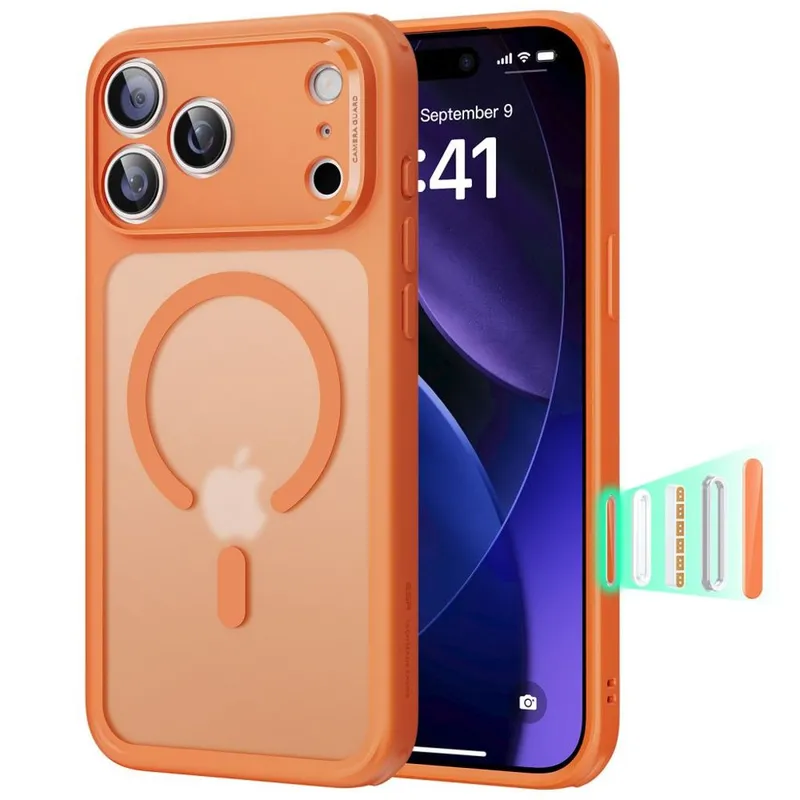 ESR Mobilskal till iPhone 17 Pro Max Magsafe Classic Hybrid – Orange