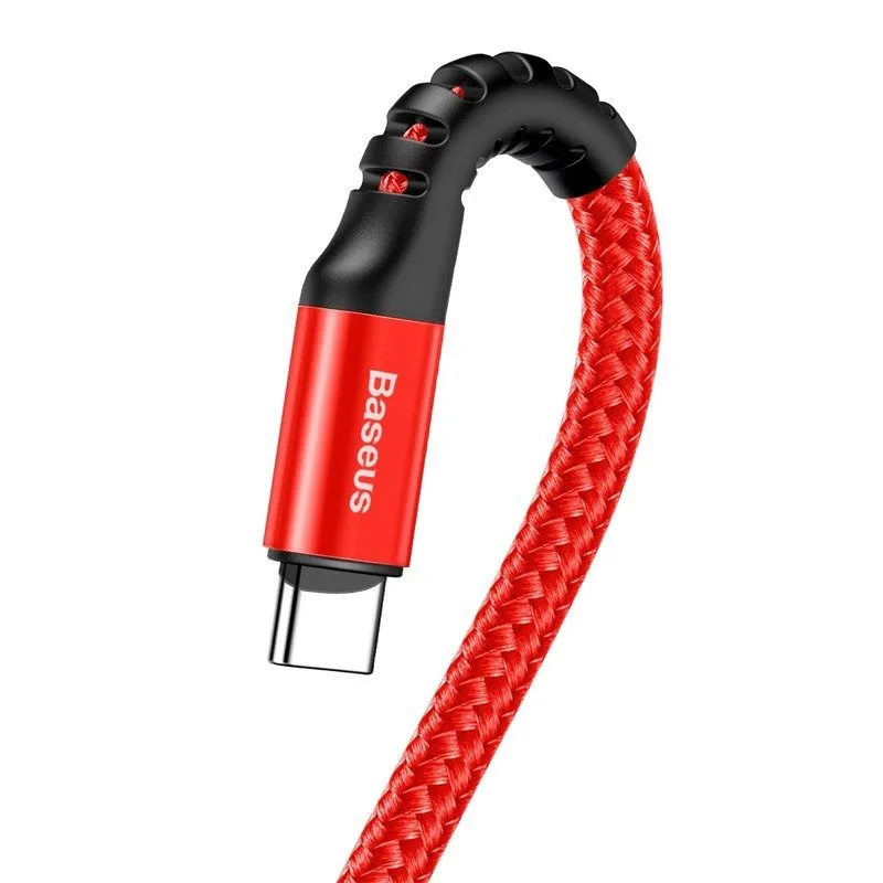 Fish Eye Spring – USB-C Kabel 2A, 1m – Röd