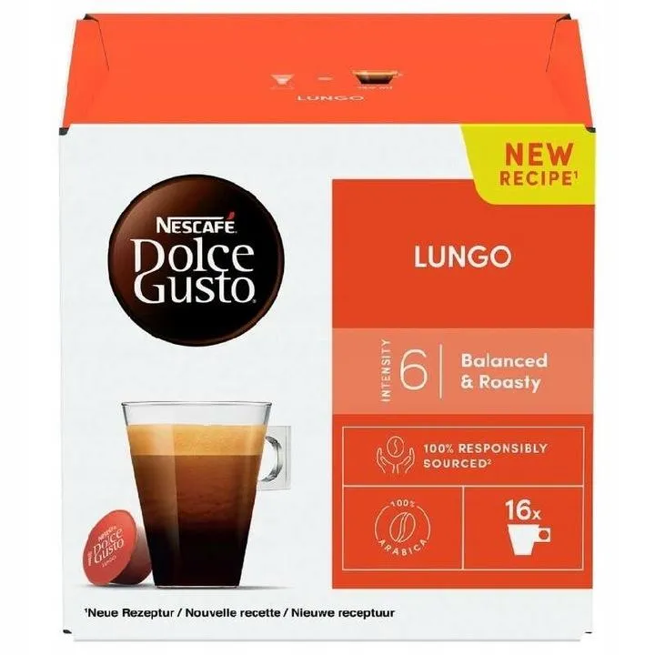 Kaffekapslar NESCAFÉ® Dolce Gusto® Lungo, 16 st.