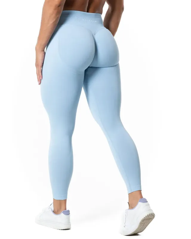 Aura Seamless Scrunch Tights - Light Blue (#4242)