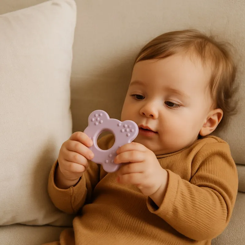 BABY POP – Baby tandring i naturgummi – lila
