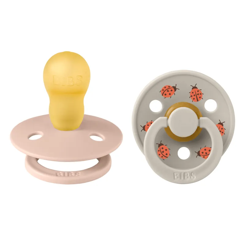 BIBS Studio Colour Ladybug Napp 2-Pack Latex Stl 3, Blush