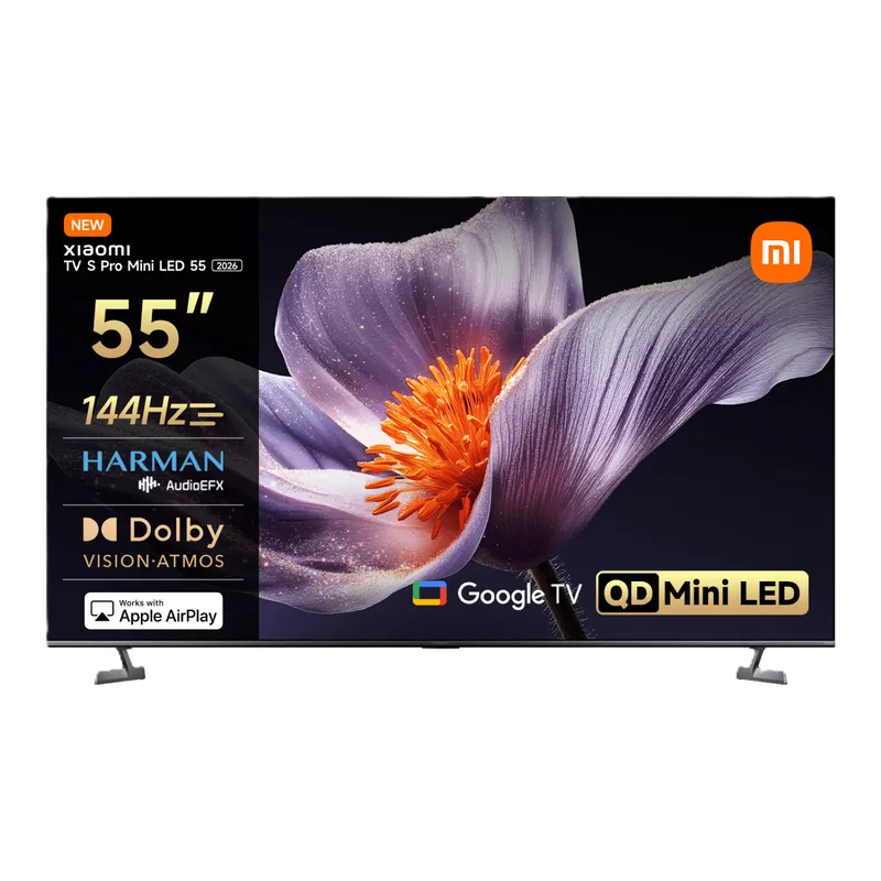 Xiaomi TV S Pro 2026 QD-Mini LED-TV 55″ 4K 144 Hz, grå