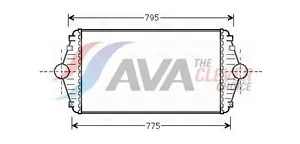 Intercooler AVA COOLING SYSTEMS CN4086