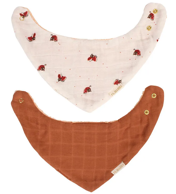 Filibabba Haklappar – Muslin/Terry – 2-pack – Lucky/Amber Br