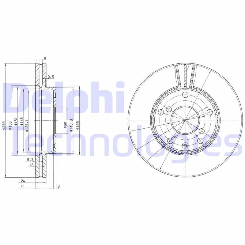 Bromsskiva DELPHI BG3531