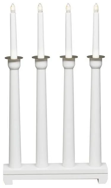 Konstsmide 3975-210 Adventsljusstake 4 ljus Vit