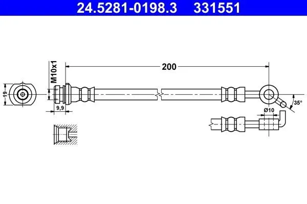 Bromsslang ATE 24.5281-0198.3