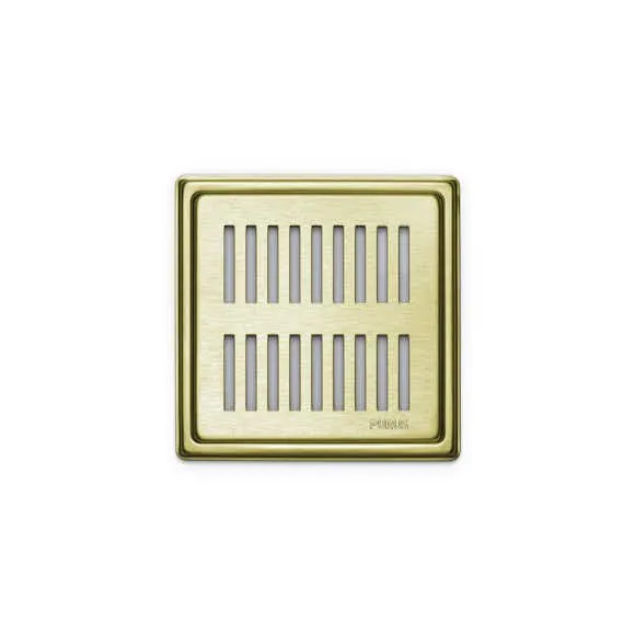 Purus Rib Klinkerram 154x154x6 mm Mässing