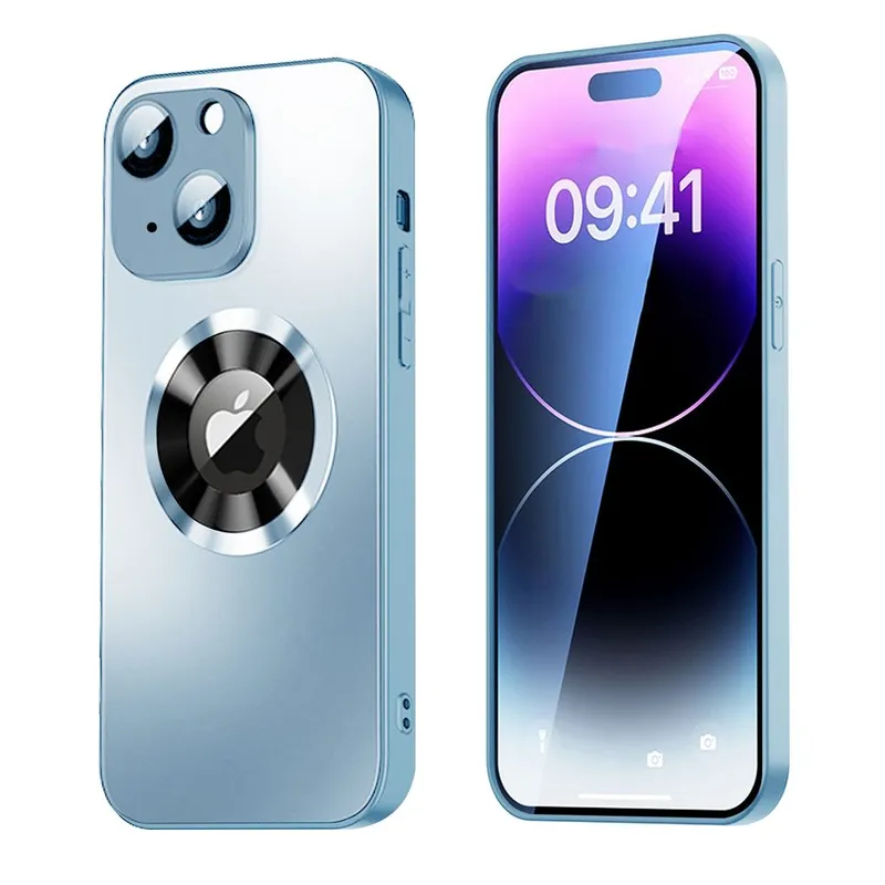 SiGN Magnetiskt Skal iPhone 15 Plus med linsskydd och logo view – Blå