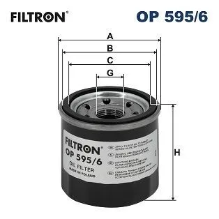 Oljefilter FILTRON OP 595/6