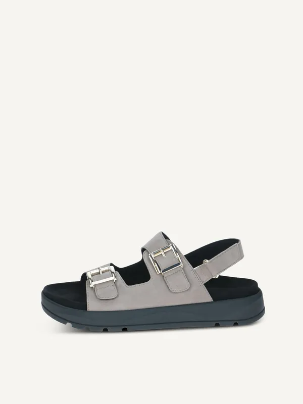 CAPRICE Sandal, brown, made of Leather without heel, Size 40