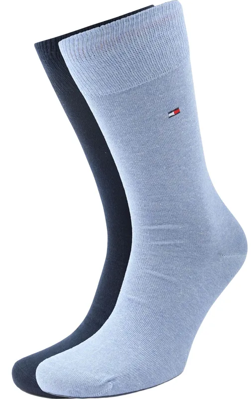 Tommy Hilfiger Strumpor 2P Men Classic Sock Blå/Ljusblå Strl 39/42 Herr