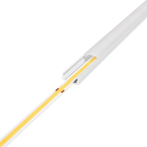 Aluminiumprofil för LED-list AGGE Surface – Ytmonterad, Silver (200 cm)