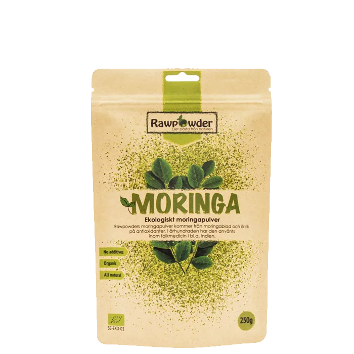 Moringa-pulver Ekologisk 250g - Rawpowder