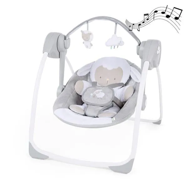 Ingenuity Comfort 2 Go Portable Swing™ - Cuddle Lamb