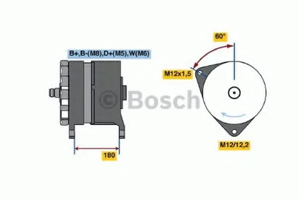 Generator BOSCH 0 986 041 640