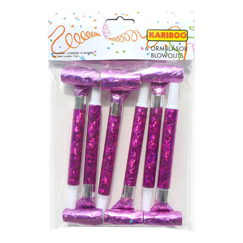 Blåsormar Hologram Rosa – 6-pack