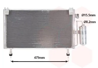 Kondensor, klimatanläggning VAN WEZEL 36015700