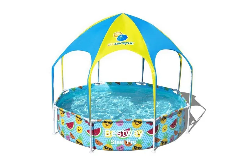 Bestway Ovanmarkspool för barn Steel Pro UV Careful 244×51 cm