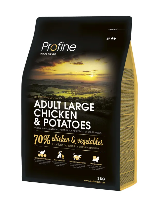 Dog Adult Large Chicken & Potatoes Torrfoder till Stora Hundar – 3 kg