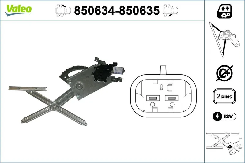 Fönsterhiss VALEO 850634