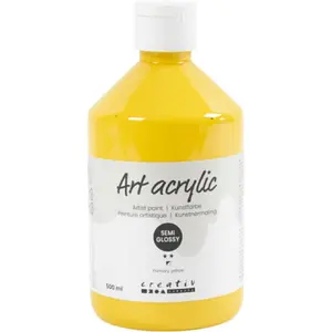 Akrylfärg Pigment 500ml gul