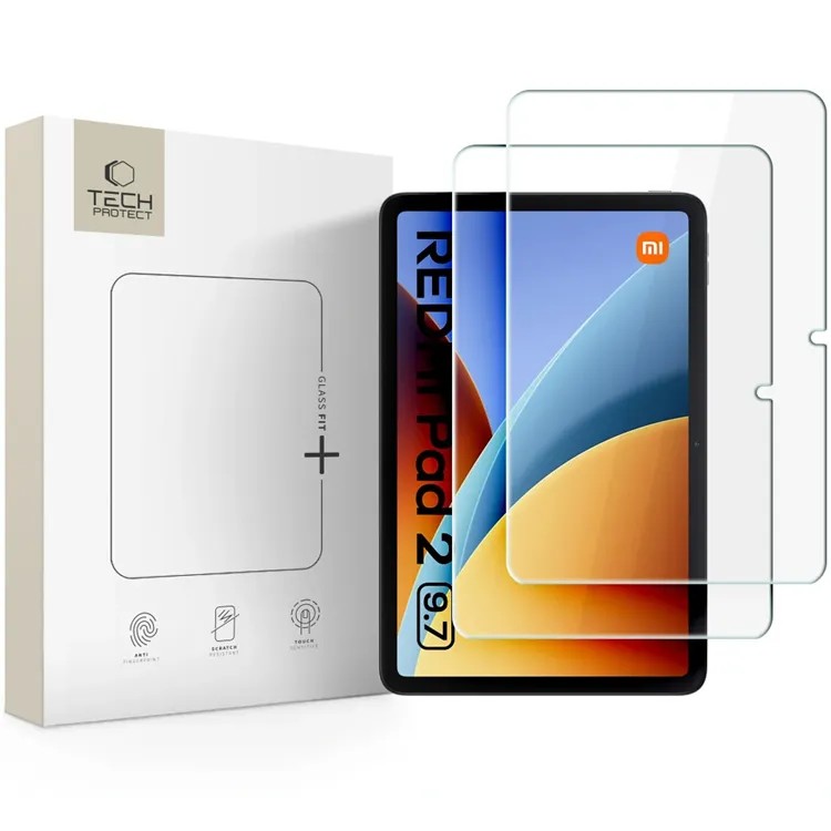 Tech-Protect Glass Fit+ 2-Pack Tempered Glass for Xiaomi Redmi Pad 2 9.7″