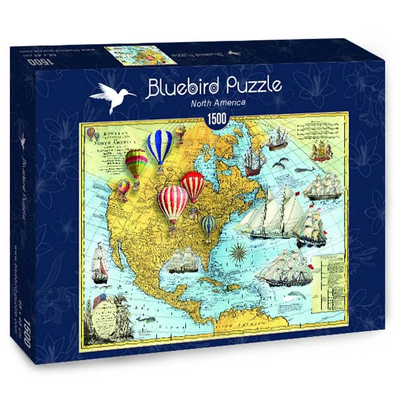 Bluebird Pussel - Nordamerika 1500 bitar