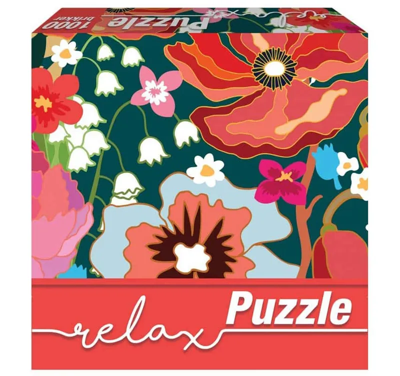 Relax Pussel – Röda blommor 1000 bitar