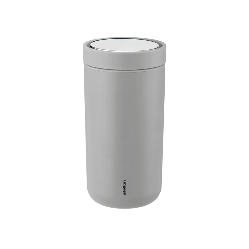 Stelton To Go Click termosmugg 0,2 l Mat light grey