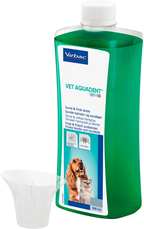 Anti plack-lösning Virbac Vet Aquadent Fresh 500 ml