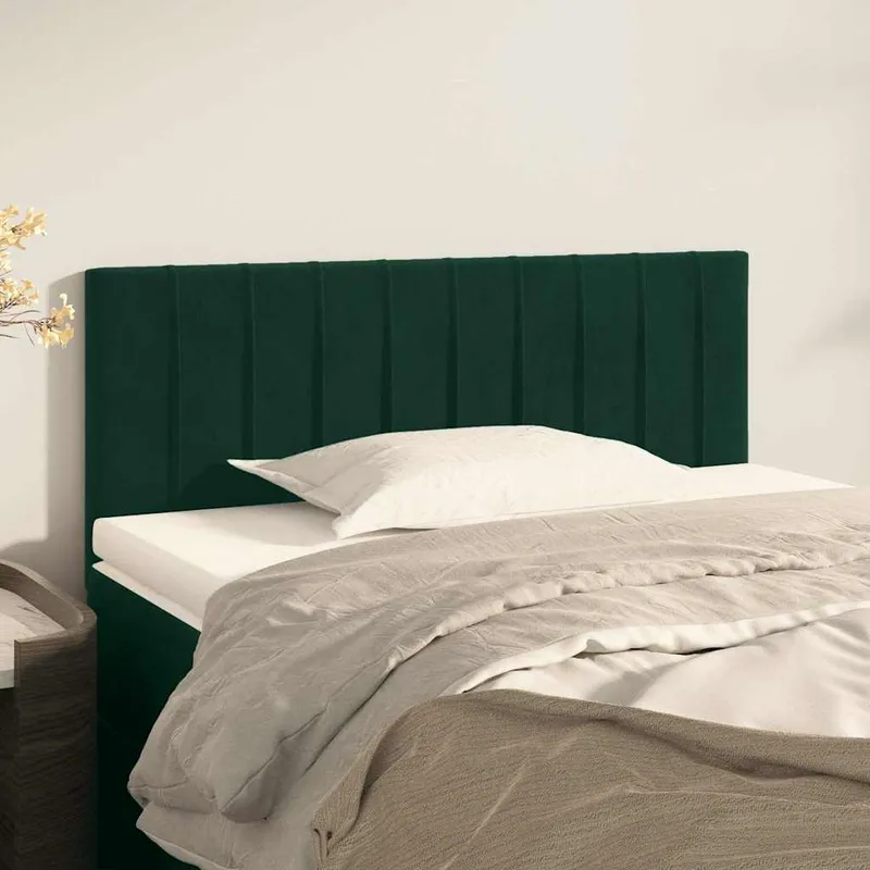 vidaXL Sänggavel mörkgrön 90x5x78/88 cm sammet (#0695)
