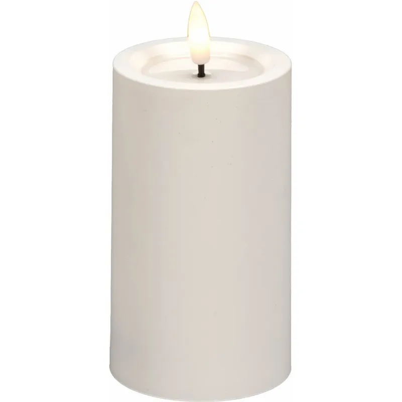 Blockljus KONSTSMIDE LED timer vit 12cm