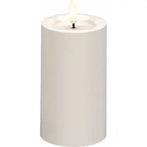 Blockljus KONSTSMIDE LED timer vit 12cm